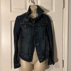 allsaints kay denim jacket size uk6 us2